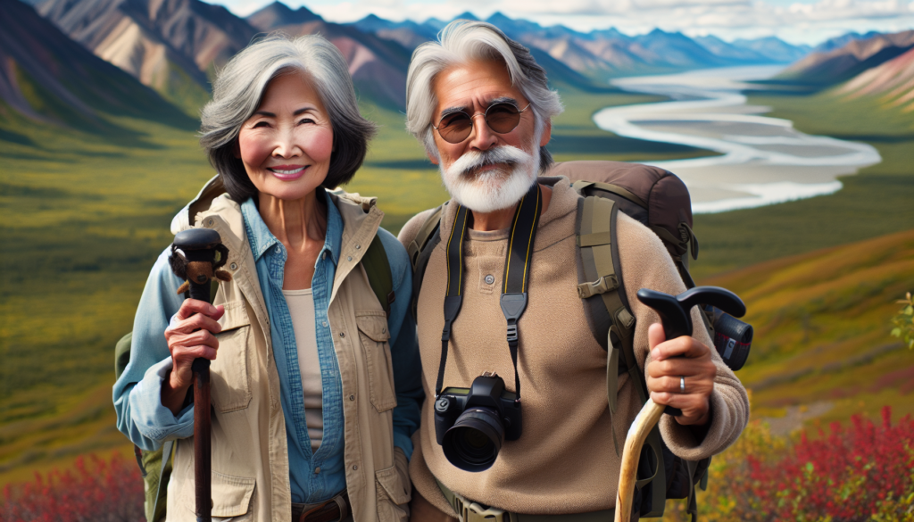 A couple is enjoying traveling and hiking through Alaska with the security knowing their Medicare Supplement travels with them.