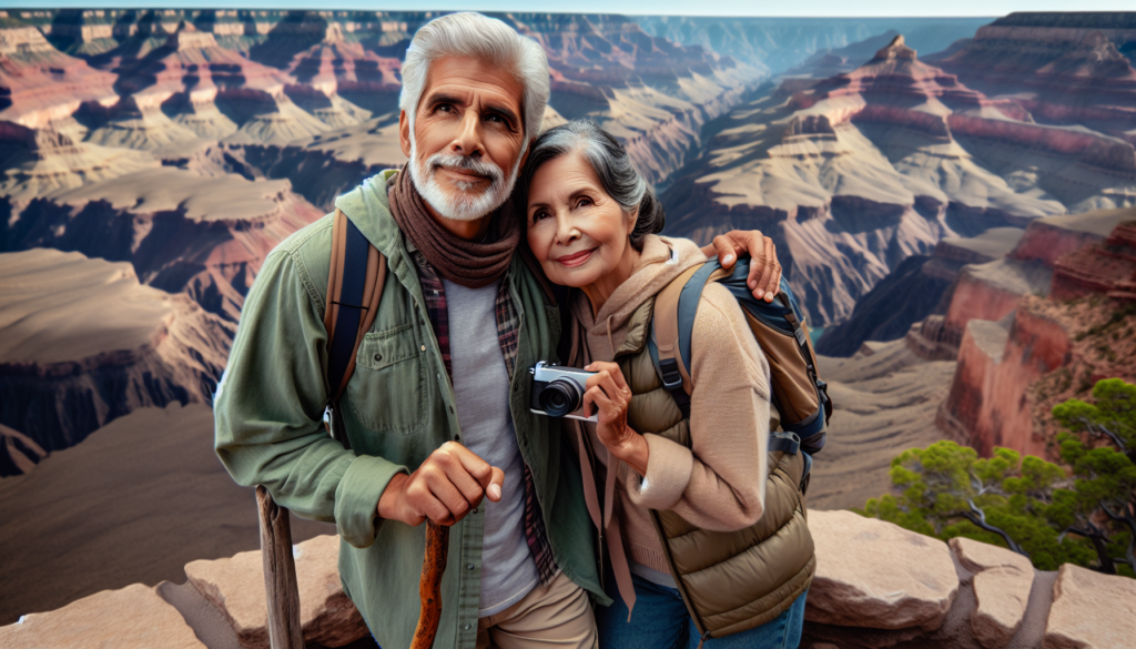 A couple is enjoying the incredible beauty of the Grand Canyon with the security knowing their Arizona Medicare Supplement travels with them everywhere they go.